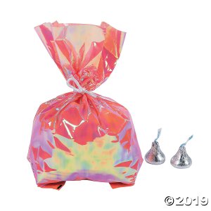 Mermaid Sparkle Iridescent Cellophane Bags (Per Dozen)