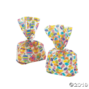 Easter Print Cellophane Bags (Per Dozen)