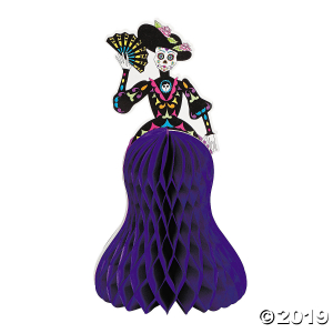 Day of the Dead Skeleton Tissue Centerpiece (1 Piece(s))