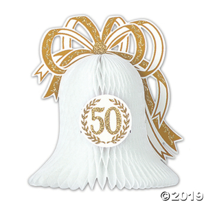 50th Anniversary Wedding Bell Centerpiece (1 Piece(s))