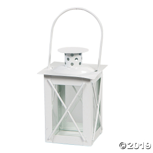 White Metal Mini Lantern