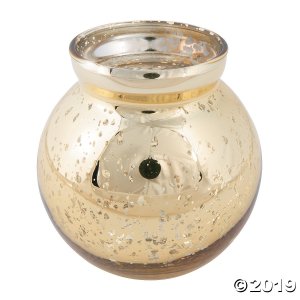 Round Gold Mercury Bud Vases (1 Unit(s))