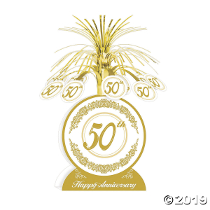 50th Anniversary Tabletop Fountain Centerpiece (1 Piece(s))