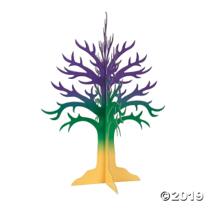 Mardi Gras Tree Centerpiece (1 Piece(s))