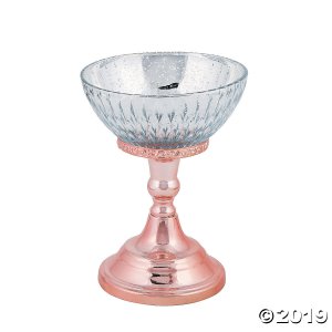 Mercury Bowl with Rose Gold Pedestal (1 Piece(s))