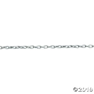 Matte Finish Silvertone Chain (3 Piece(s))