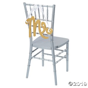 Mr. Gold Calligraphy Chair Sign (1 Piece(s))