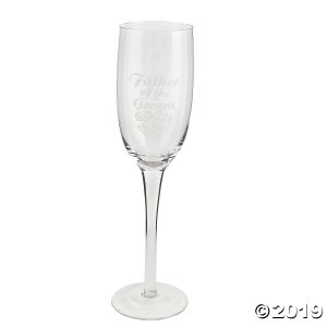 Father of the Groom Champagne Flute