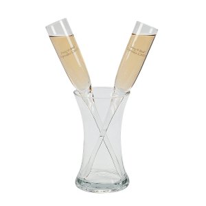 Personalized Champagne Flutes with Vase (1 Set(s))