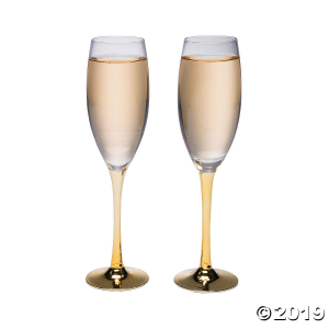 Gold Stem Champagne Flute Set (1 Set(s)) Gold Stem Champagne Flute Set (1 Set(s))