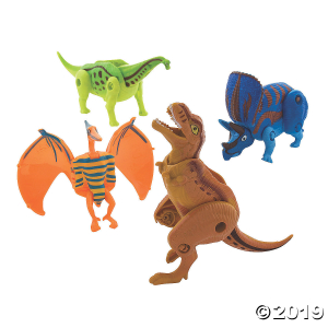 Transforming Dinosaur-Filled Plastic Eggs - 12 Pc. (Per Dozen)