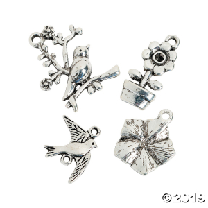 Spring Bird Charms (Per Dozen)