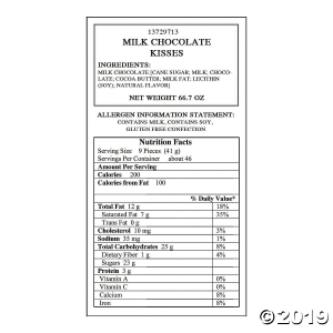 Hershey's® Kisses® 400 Pc. Blue Chocolate Candy (400 Piece(s))