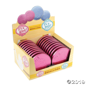 Fort Knox It's A Girl! Chocolate Medallions (20 Piece(s))