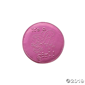Fort Knox It's A Girl! Chocolate Medallions (20 Piece(s))
