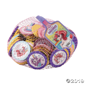 Bulk Unicorn Milk Chocolate Coins - Box of 36 Bags (277 Piece(s))