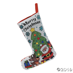 Color Your Own Christmas Stockings (Per Dozen)