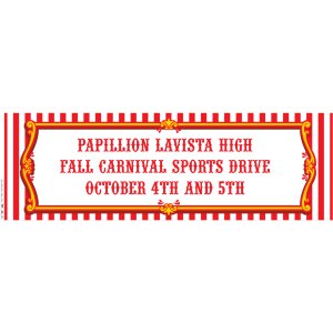 Personalized Large Carnival Vinyl Banner (1 Piece(s))