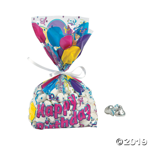 Birthday Balloon Cellophane Bags (Per Dozen)