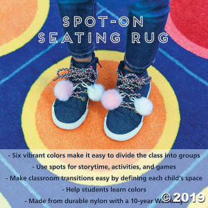ECR4Kids Spot-On Seating Rug - 7.5ft x12ft Rectangle (1 Piece(s)) ECR4Kids Spot-On Seating Rug - 7.5ft x12ft Rectangle (1 Piece(s))