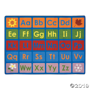 Any Day Alphabet® Classroom Rug - 5 ft. 4 x 7 ft. 8" (1 Piece(s))