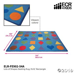 Lots of Shapes Seating Rug - 9ft x 12ft Rectangle (1 Unit(s))
