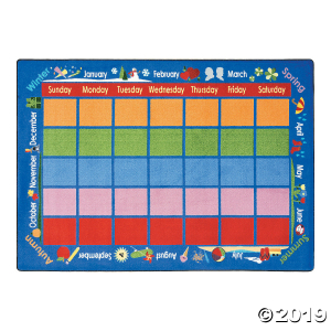Celebrations Calendar© Classroom Rug - 5 ft. 4 x 7 ft. 8" (1 Piece(s))
