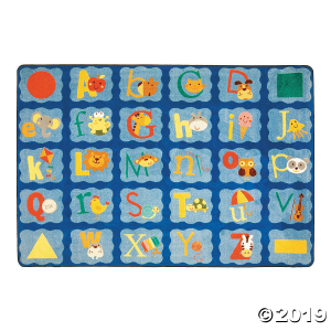 Alphabet Blues® Classroom Rug - 3 ft. 10 x 5 ft" (1 Piece(s))