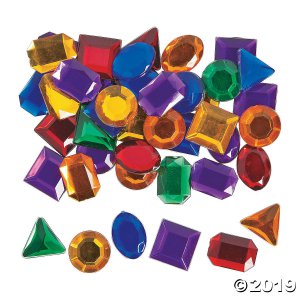 Self-Adhesive Geometric Jewel Assortment (500 Piece(s))