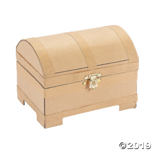 DIY Papier-Mâché Mini Treasure Chests (Per Dozen)