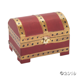 DIY Papier-Mâché Mini Treasure Chests (Per Dozen)