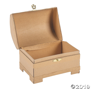 DIY Papier-Mâché Mini Treasure Chests (Per Dozen)