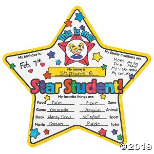 Color Your Own Star Student Posters (30 Piece(s))