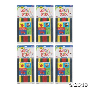 Wikki Stix® Nature Colors Pak, 48 Per Pack, 6 Packs