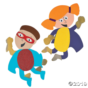 Jumbo DIY Superhero Cutouts (24 Piece(s))
