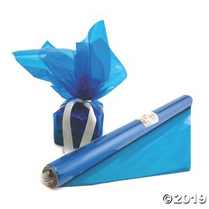 Hygloss® Cello-Wrap Roll, Blue, 6 Rolls (6 Piece(s))