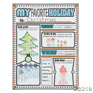 Color Your Own All About My Favorite Holiday Posters (30 Piece(s))