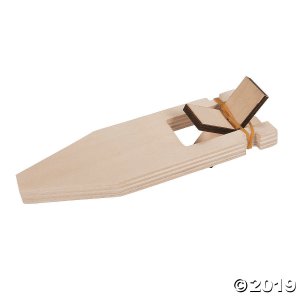 DIY Unfinished Wood Paddle Boat Kits (Per Dozen)