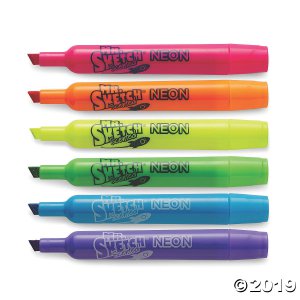Mr. Sketch® Scented Marker, Chisel Tip, 6 Intergalactic Colors, 18