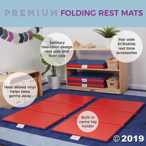 Premium Folding Rest Mat 3-Section 1in - 5 Pack (5 Unit(s))