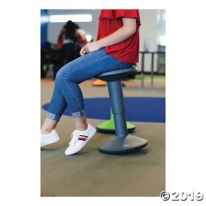 ECR4Kids Adjustable Wobble Stool - Grey (1 Unit(s))