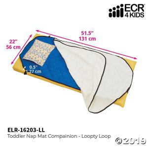 ECR4Kids Toddler Nap Mat Companion - Loopty Loop Pattern, 12 Pack (12 Unit(s))