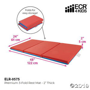 Premium Folding Rest Mat 3-Section 2in - 5 Pack (5 Unit(s))