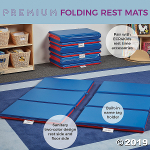 Premium Folding Rest Mat 3-Section 2in - 5 Pack (5 Unit(s))