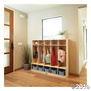 ECR4Kids 5-Section Locker with Bench and Storage Shelves (1 Unit(s))