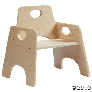 8in Stackable Wooden Toddler Chair - Ready-to-Assemble - 2PK (2 Unit(s))