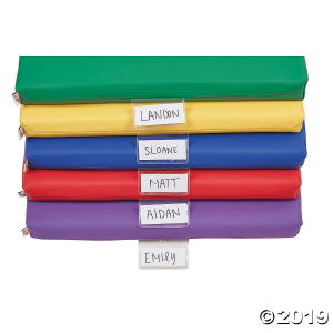 ECR4Kids 2" Thick Rainbow Rest Nap Mats with Name Tag Holder, Assorted (5-Pack) (1 Unit(s))