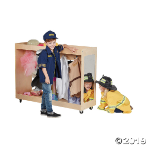 ECR4Kids Play Dress-Up Island with Coat Hooks and Mirrors (1 Unit(s))