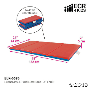 Heavy-Duty Folding Rest Mat 4-Section 2in - 5 Pack (5 Unit(s))