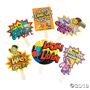Superhero Classroom Management Signs (6 Piece(s))